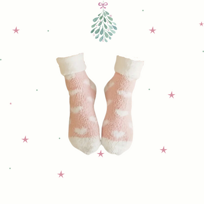 Pink Socks With Hearts